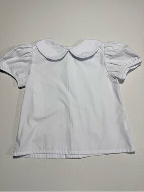 Classic Whimsy White Peter Pan Collar Kids Top